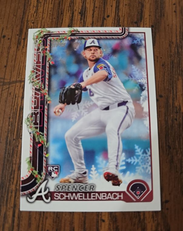 2025 Topps Holiday #H199 Spencer Schwellenbach — front