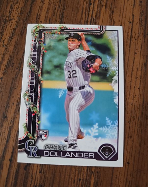 2025 Topps Holiday #H130 Chase Dollander — front
