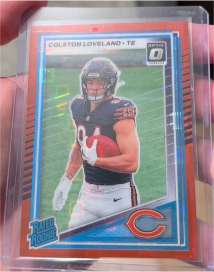 2025 Panini Donruss Optic #310 Colston Loveland Rated Rookie Red Pandora — front