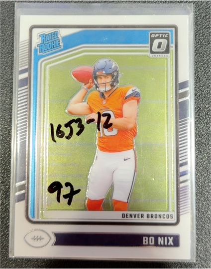 2024 Panini Donruss Optic #209 Bo Nix — front