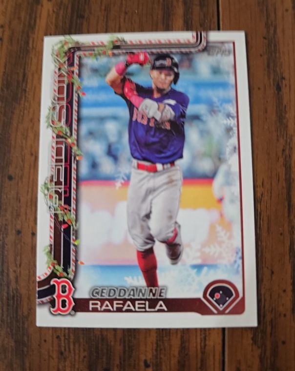 2025 Topps Holiday #H156 Ceddanne Rafaela — front