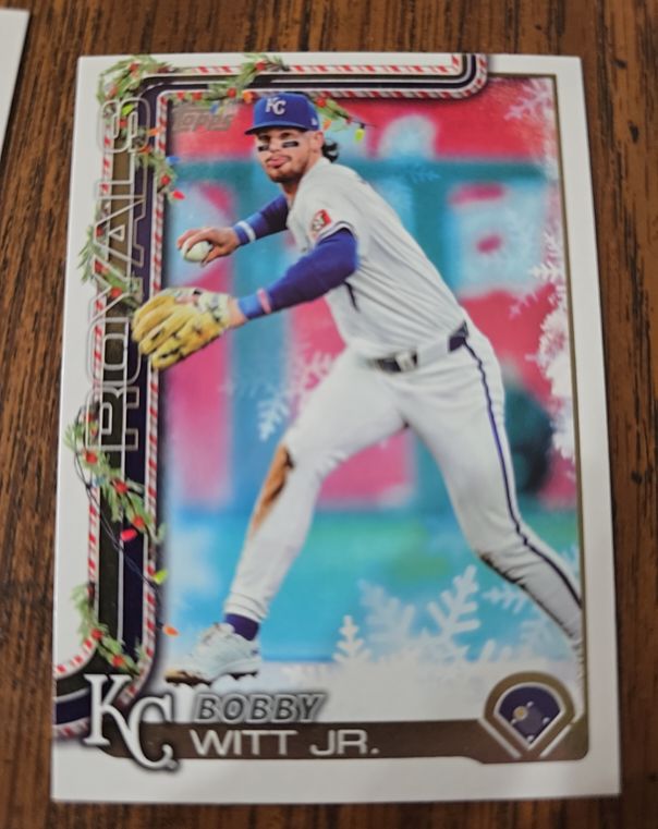 2025 Topps Holiday #H100 Bobby Witt Jr. — front