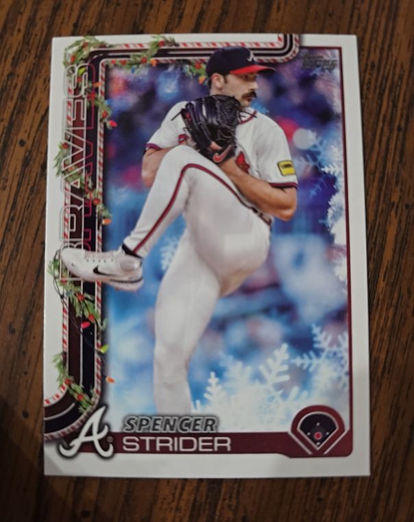 2025 Topps Holiday #H75 Spencer Strider — front