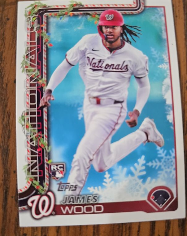 2025 Topps Holiday #H94 James Wood — front