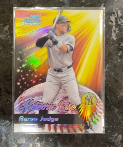 2025 Bowman Chrome #MR-4 Aaron Judge Meteoric Rise — front