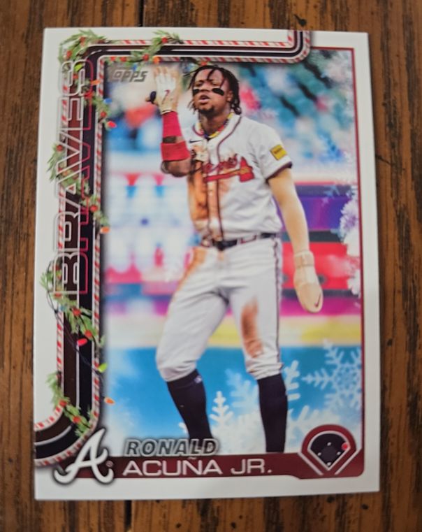 2025 Topps Holiday #H62 Ronald Acuna Jr. — front