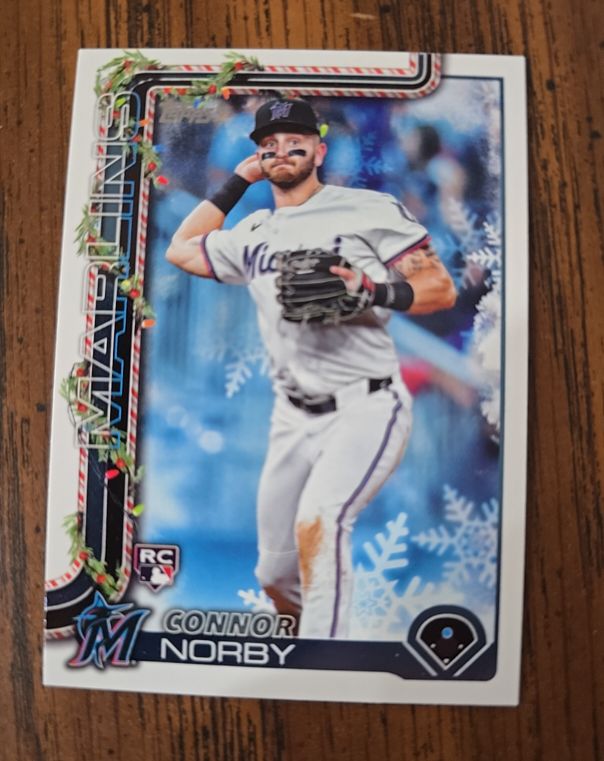 2025 Topps Holiday #H72 Connor Norby — front
