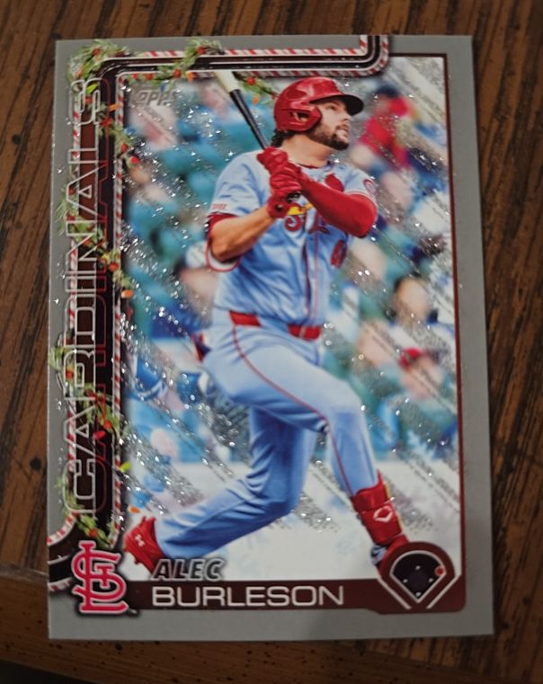 2025 Topps Holiday #H64 Alec Burleson — front