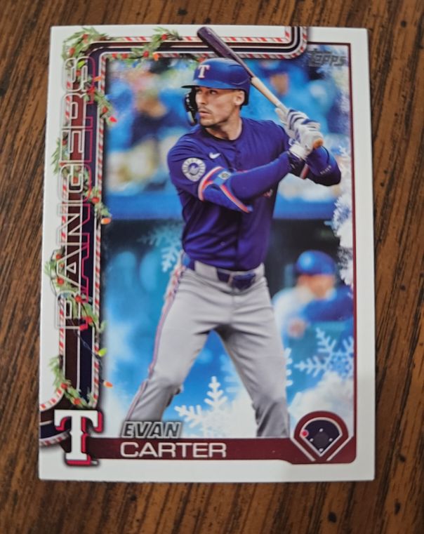 2025 Topps Holiday #H2 Evan Carter — front