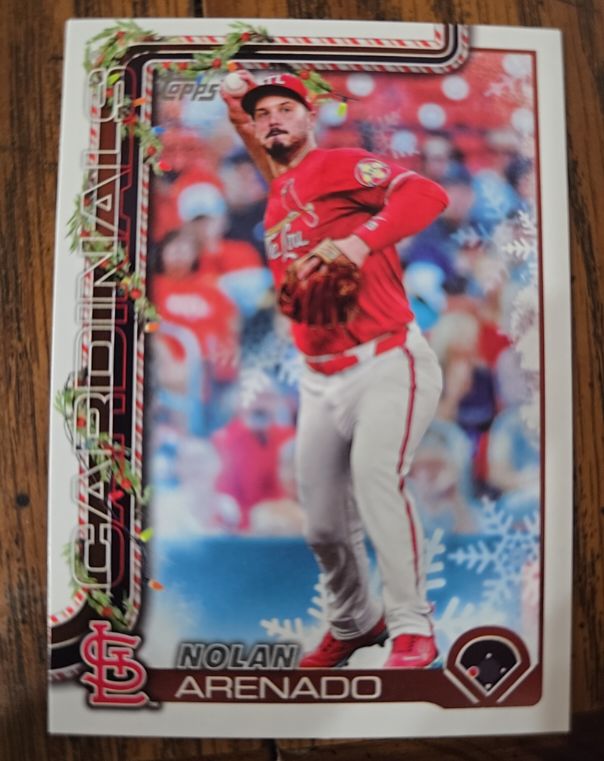 2025 Topps Holiday #H132 Nolan Arenado — front