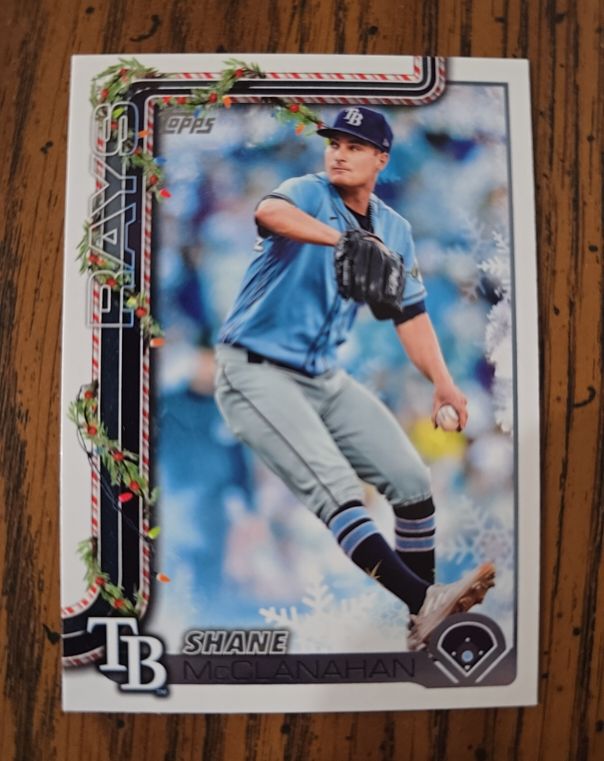 2025 Topps Holiday #H28 Shane McClanahan — front