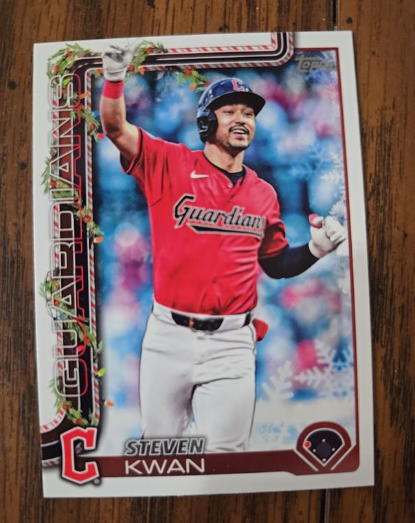 2025 Topps Holiday #H143 Steven Kwan — front