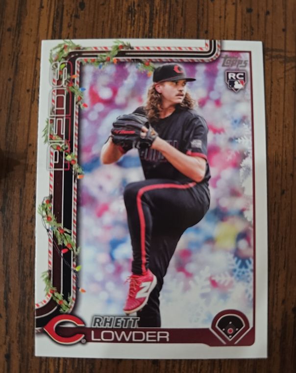 2025 Topps Holiday #H104 Rhett Lowder — front