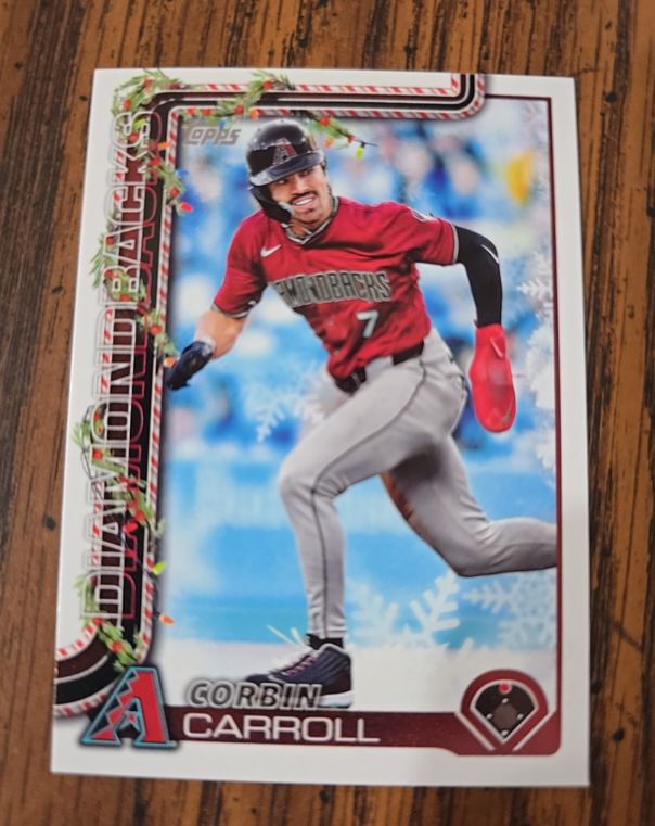 2025 Topps Holiday #H158 Corbin Carroll — front