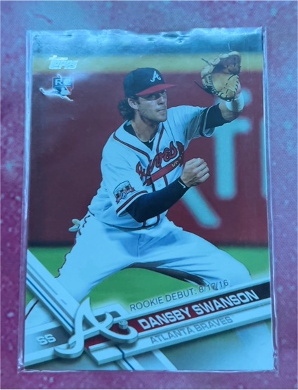 2017 Topps Update #US247 Dansby Swanson Rookie Debut — front