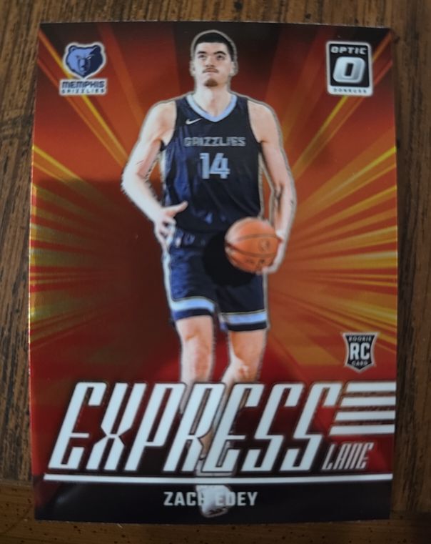 2024-25 Donruss Optic #10 Zach Edey Express Lane — front