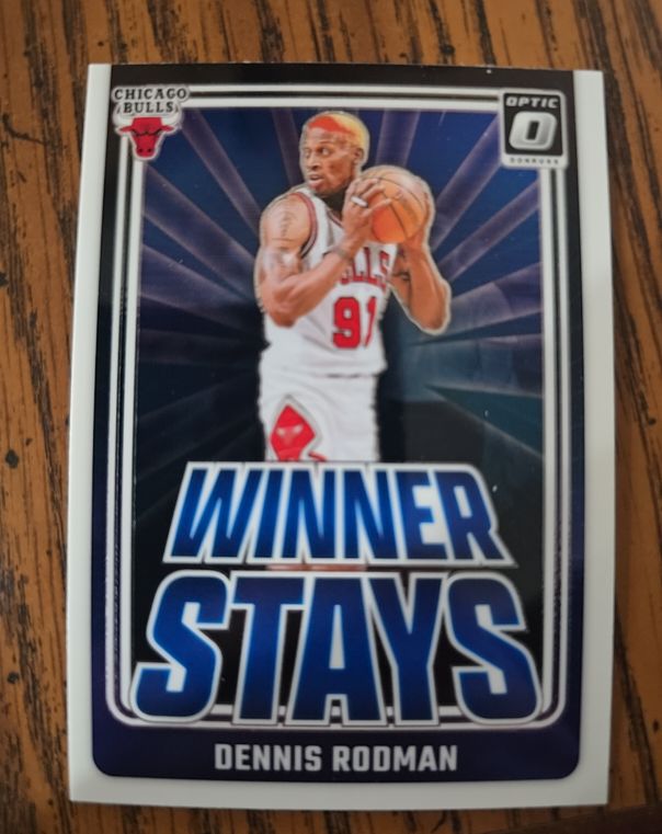 2024-25 Donruss Optic #16 Dennis Rodman Winner Stays Chicago Bulls — front