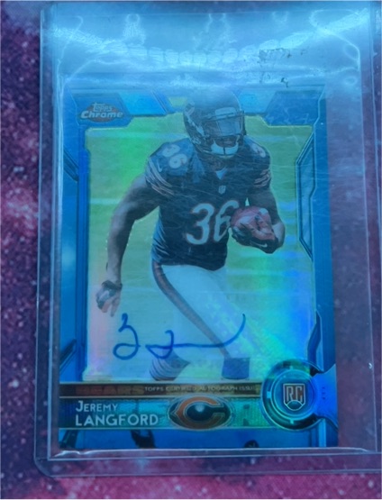 2015 Topps Chrome #142 Jeremy Langford — front