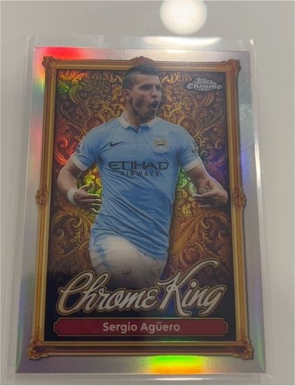 2025-26 Topps Premier League Chrome King #CK14 Sergio Agüero — front