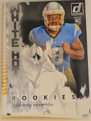 2025 Panini Donruss White Hot Rookies #WHR-OMH Omarion Hampton — front