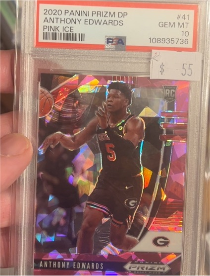 2020 Panini Prizm Draft Picks #41 Anthony Edwards — front