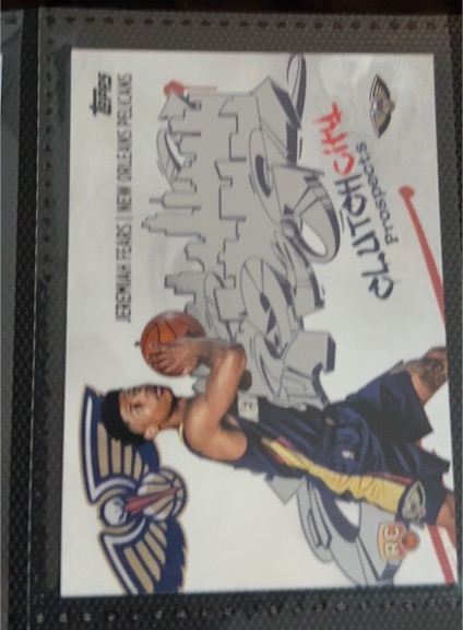 2025-26 Topps Basketball #CC-7 Jeremiah Fears Clutch City Prospects Rookie New Orleans Pelicans — front