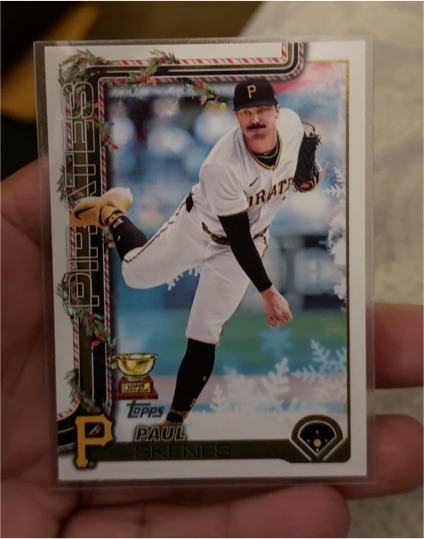 2025 Topps Holiday #H70 Paul Skenes — front