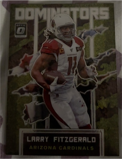 2020 Donruss Optic #DM-LF Larry Fitzgerald Dominators — front