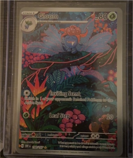 2023 Pokémon SV03 #198/197 Gloom Obsidian Flames Illustration Rare Holo — front