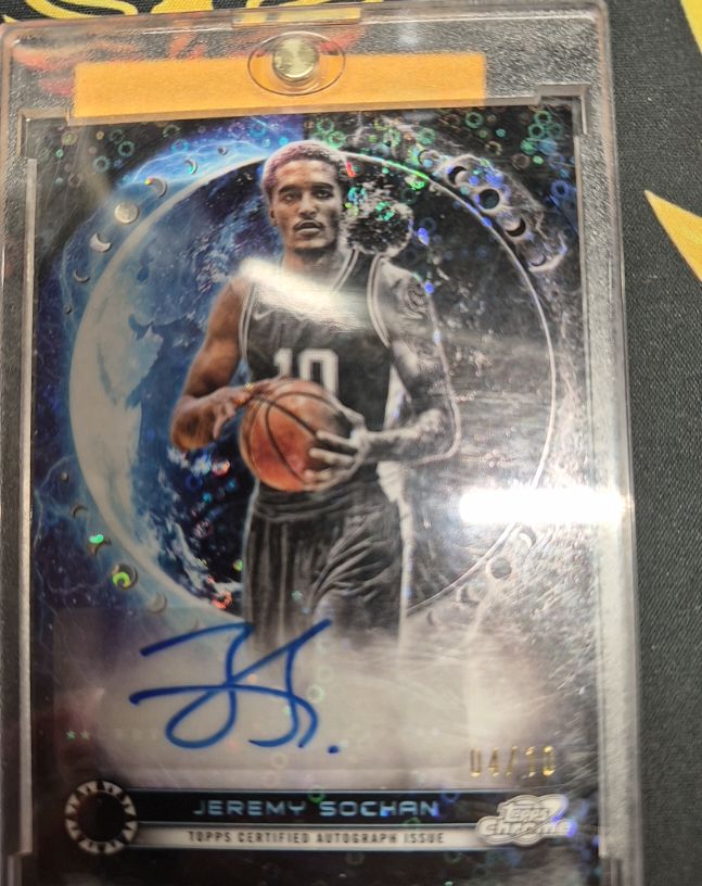 2023-24 Topps Cosmic Chrome Equinox Autographs #04/50 Jeremy Sochan — front