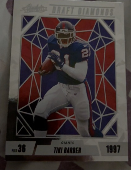 2024 Panini Absolute Draft Diamonds #DD-TBR Tiki Barber — front