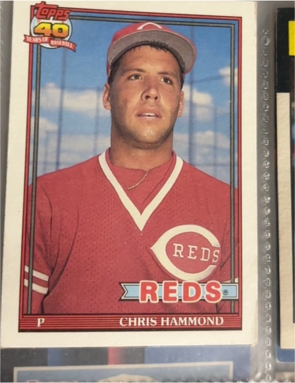 1991 Topps #258 Chris Hammond Cincinnati Reds — front