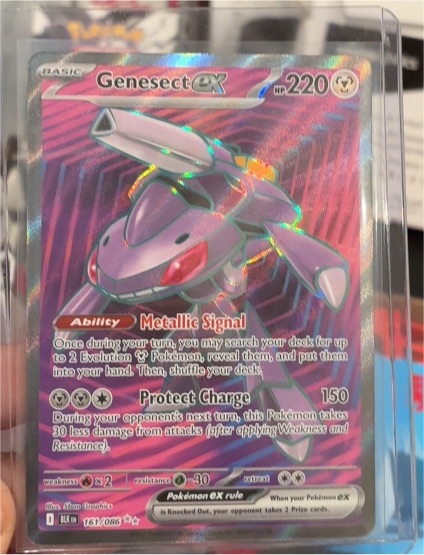 2021 Pokémon TCG SV Black Bolt #161 Genesect ex — front
