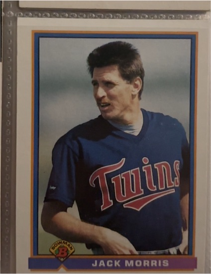 1991 Bowman #319 Jack Morris — front
