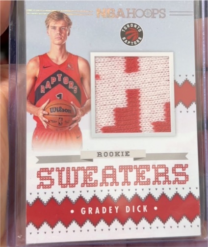 2023-24 Panini NBA Hoops Rookie Sweaters #RSW-GDI Gradey Dick — front