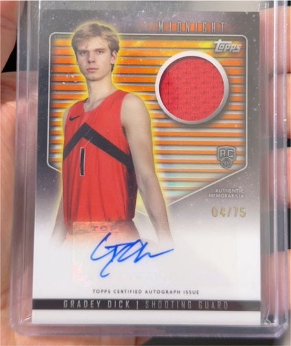 2023-24 Topps Midnight #RJA-GD Gradey Dick — front