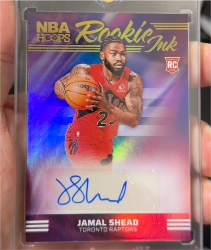 2024-25 Panini NBA Hoops Rookie Ink #RI-SHE Jamal Shead — front