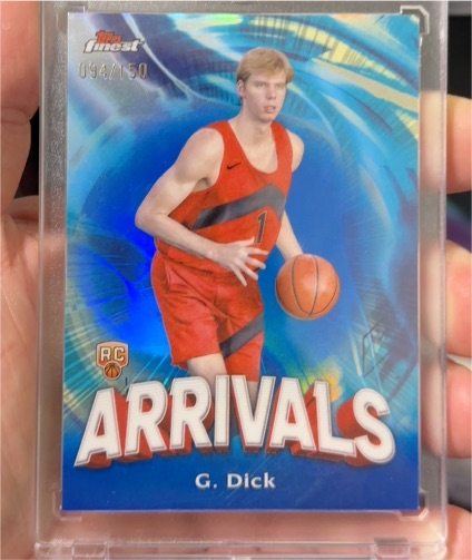 2023-24 Topps Finest #A-15 Gradey Dick Arrivals — front