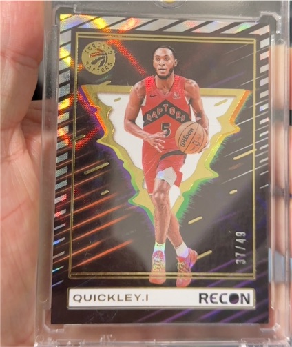 2023-24 Panini Recon #76 Immanuel Quickley Toronto Raptors — front