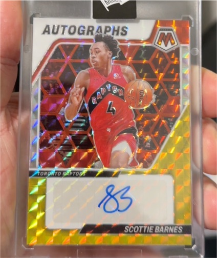 2024 Panini Mosaic #AUTO Scottie Barnes — front
