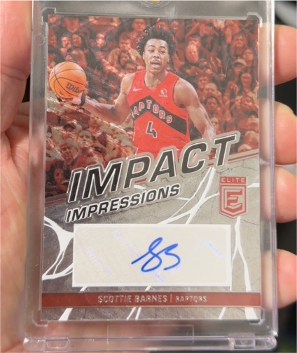2022-23 Donruss Elite Impact Impressions #II-SCB Scottie Barnes — front