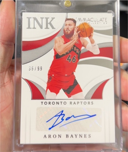 2020-21 Panini Immaculate Collection Immaculate Ink #II-AB Aron Baynes — front