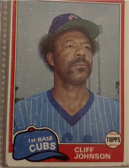 1981 Topps #17 Cliff Johnson — front