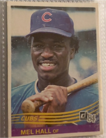 1984 Donruss #411 Mel Hall — front