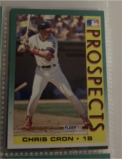 1992 Fleer #656 Chris Cron — front