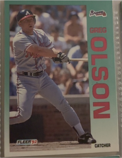 1992 Fleer #365 Greg Olson — front