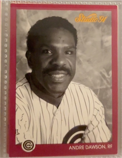 1991 Leaf Studio #153 Andre Dawson — front