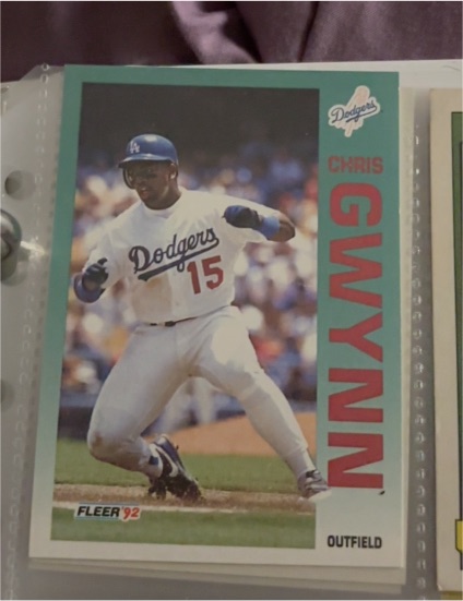 1992 Fleer #457 Chris Gwynn — front