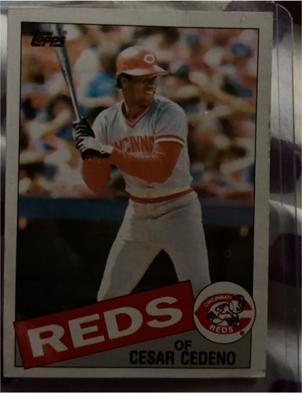 1985 Topps #54 Cesar Cedeno — front