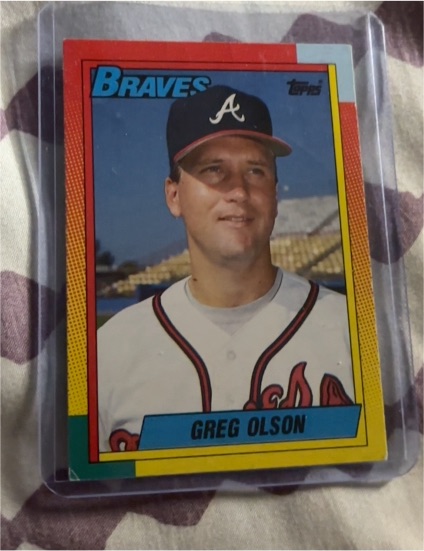 1990 Topps #245 Greg Olson — front
